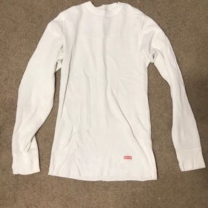 White long sleeve Supreme  Thermal